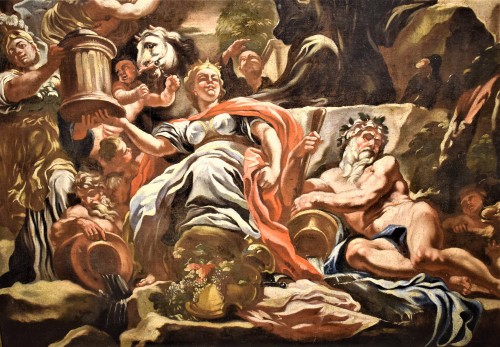 Antiquités - Le triomphe du Christianisme - Francesco Solimena (1657-1747) atelier